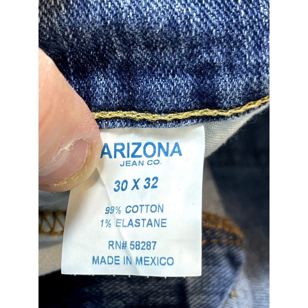 Arizona Jeans Mens 30X32 Blue‎ Denim Straight Flex Skinny Adult Pants - Picture 3 of 16